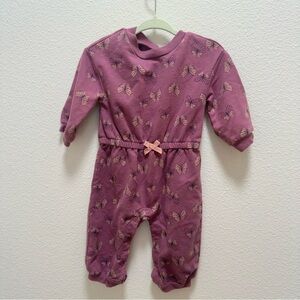 4/$20 Carter’s Purple Butterfly Kids One Piece Casual Girls 0001